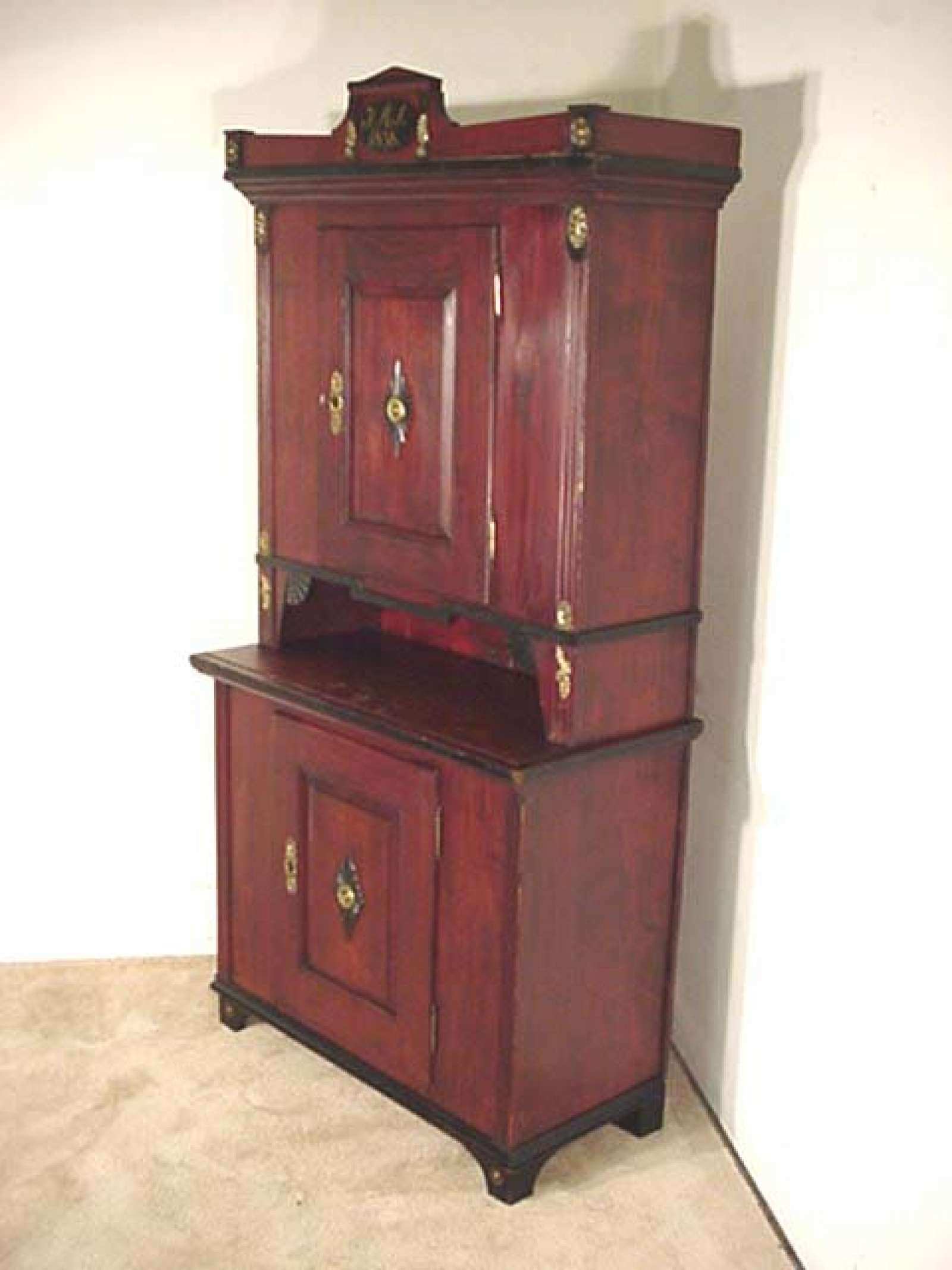 European Pine cupboard, Dated 1838