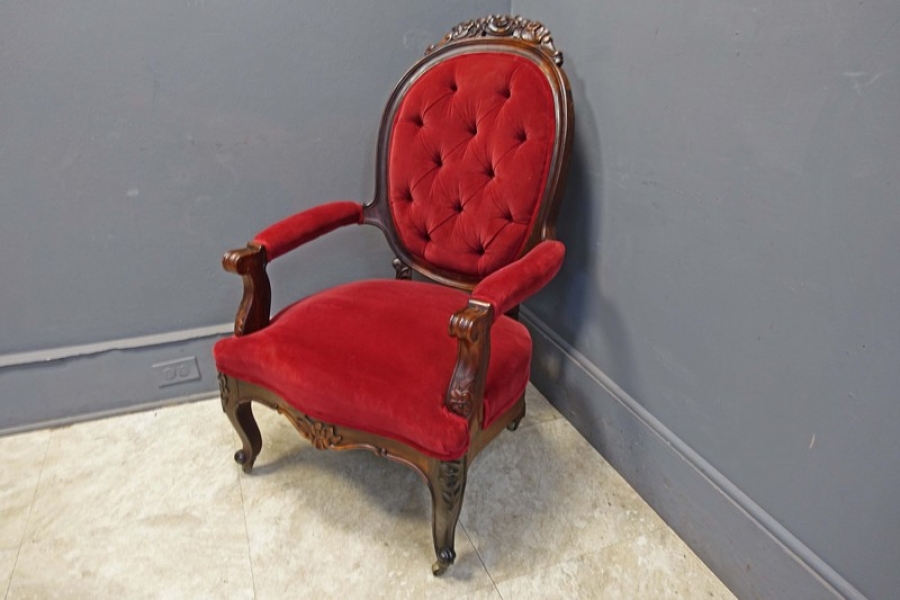 Victorian Rosewood Gent&#039;s Armchair