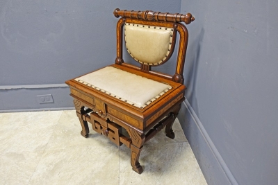 Victorian Music or Hall Chair with Lift Seat