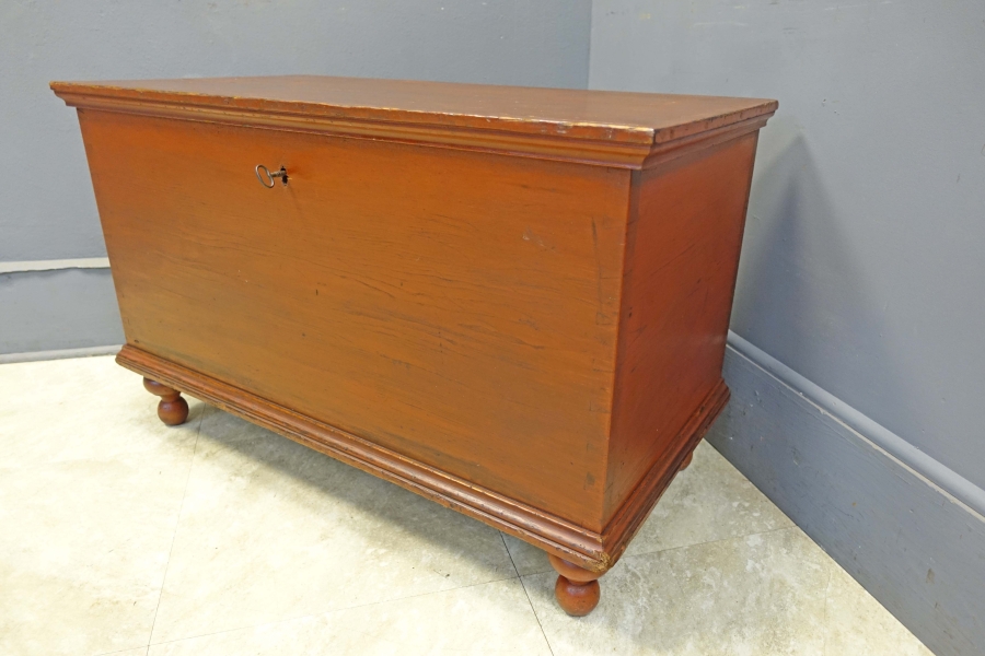 Pennsylvania Blanket Chest with Red Wash